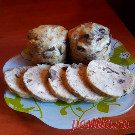 Куриная колбаса в кружке с грибами - Простые рецепты Овкусе.ру