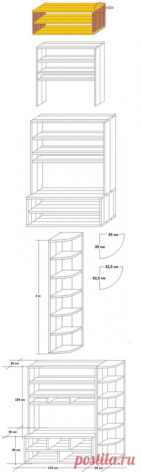 Как сделать деревянный стеллаж своими руками?