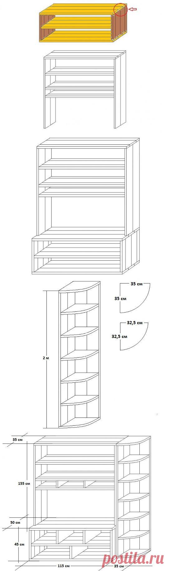 Как сделать деревянный стеллаж своими руками?