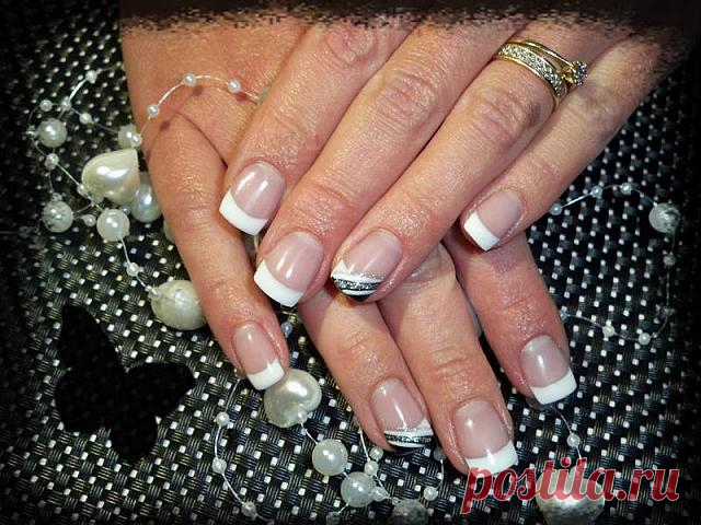 Wedding manicure french type