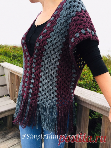Misty Morning Poncho Top - Simple Things Crochet