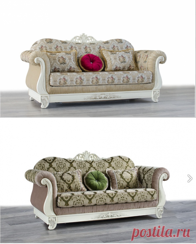 Купить белый классический резной диван Чардаш в Киеве, Днепре, Львове, Одессе