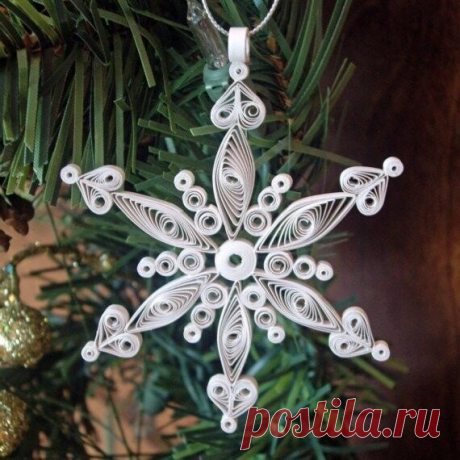 Снежинки в технике квиллинг