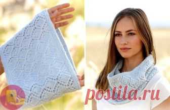 Ажурный шарф снуд невероятной красоты — Сделай сам, идеи для творчества - DIY Ideas