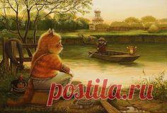 Сказочки кота Кузьмы... художник Александр Маскаев / Интересненькое / Бэйбики. Куклы фото. Одежда для кукол