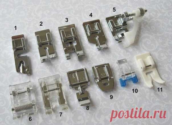 #sewingschool_interesting

● Прижимные лапки для швейной машины.

1. Лапка для подрубки края ткани и ракушечного шва. Имеет направляющую для создания узкого подгиба. В комплекте со строчкой зиг-заг позволяет создавать декоративный буф по краю изделия. Предназначена для работы на тонких тканях.
Подгибка кромок предотвращает края ткани от осыпания и благодаря лапке получается красивый, прочный шов. Этой лапкой можно обрабатывать края шарфов, платков, одежды и изделий домашне...