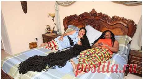 Черная Рапунцель: как выглядят дреды длиной почти 17 метров и весом 19 килограммов . Милая Я