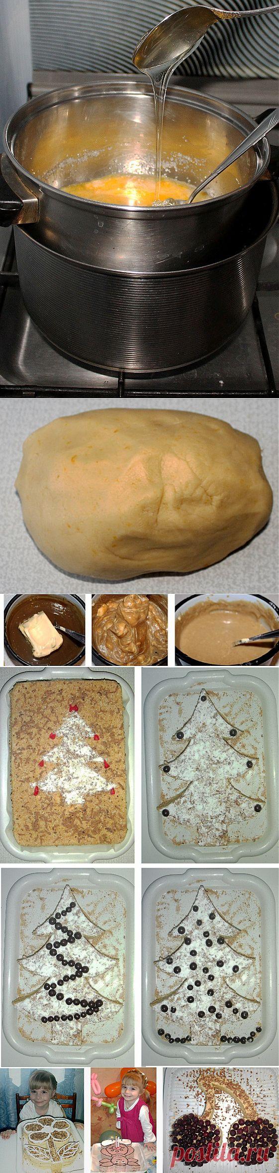 Медовый торт ёлочка.Способ приготовления.Ингредиенты:сахар 2 стакан
яйца 2 шт.
маргарин 100 гр.
мед 2 ст. л.
сода 0,5 ч.л.
мука 4-5 стакан
крахмал 1 ст. л.
растворимый кофе 1 ч.л.
молоко 1/4 стакан
сливочное масло 200 гр.