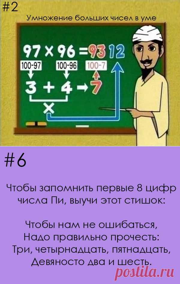 Математические трюки, которым не учат в школе