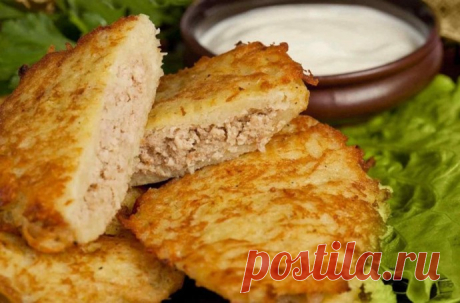 Драники с мясом