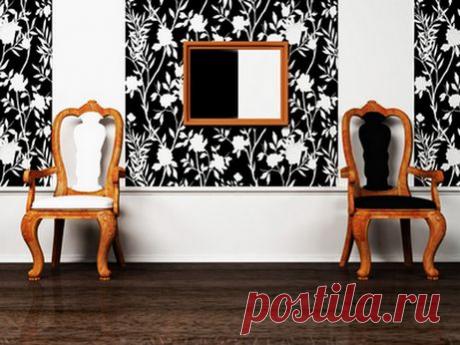 Черные обои в интерьере | Домфронт