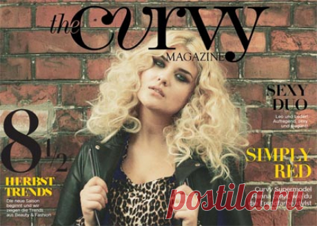 Немецкий журнал мод для полных девушек и женщин The Curvy Magazine сентябрь 2017