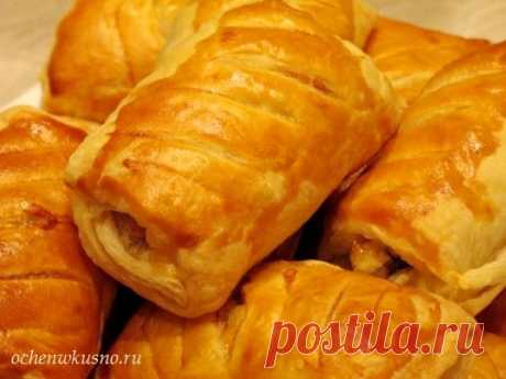 Слойки с яблоками за 15 минут | ГОТОВИМ ВКУСНО И ПО-ДОМАШНЕМУ