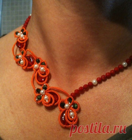 КОЛЬЕ,БРАСЛЕТЫ,СЕРЬГИ ФРИВОЛИТЕ + СХЕМЫ