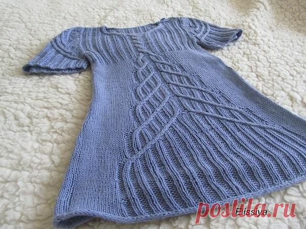 Детское платье спицами «Андромеда» (Вязание спицами) — Журнал Вдохновение Рукодельницы