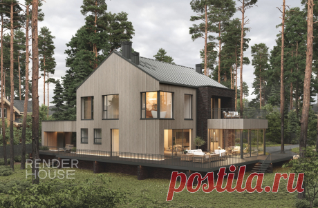 Проект дома Кратово в скандинавском стиле — цена строительства под ключ