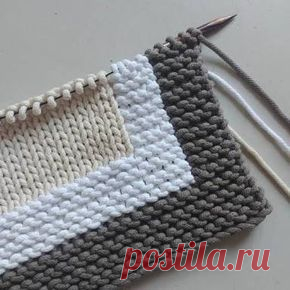 Carpet knitting of cotton stri