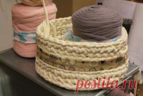 Вязание из тканевых полос