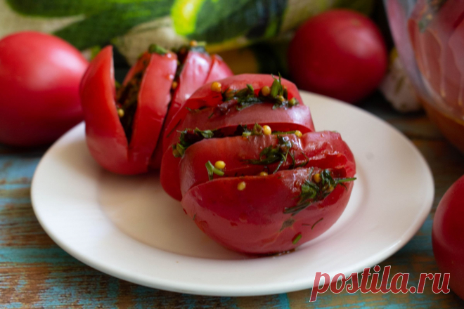 Быстрые маринованные помидоры, пикантные и вкусные | Кухонный Сумбур Пульс Mail.ru Чудесная острая закуска
