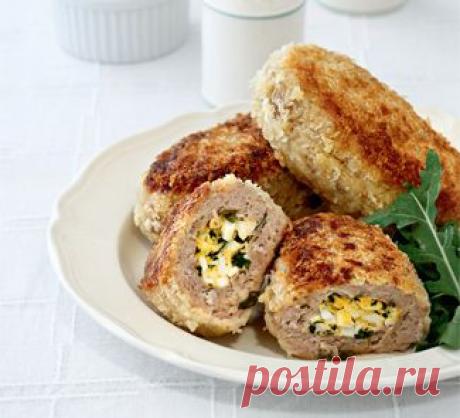 Зразы из свинины с начинкой из зелени