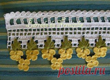 Обвязка края крючком - УЗОРЫ ИМОТИВЫ - ВЯЗАНИЕ - Рукоделие - Мир рукоделия