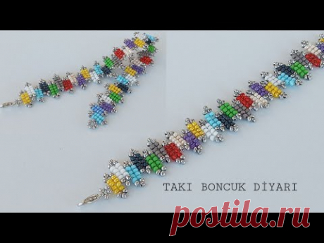 RENKLİ TREND YAZ BİLEKLİĞİ YAPIMI / COLORFUL TREND SUMMER BRACELET MAKING /diy