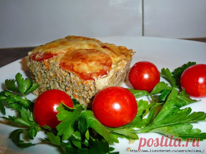Сочная мясная запеканка.