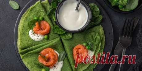 ШПИНАТНЫЕ БЛИНЧИКИ