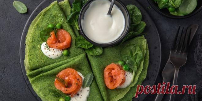 ШПИНАТНЫЕ БЛИНЧИКИ