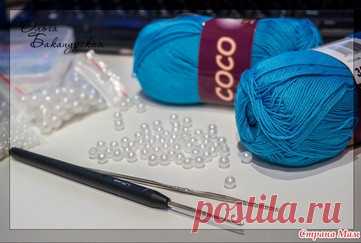 Как ввязать бусины в полотно крючком: мастер-класс
