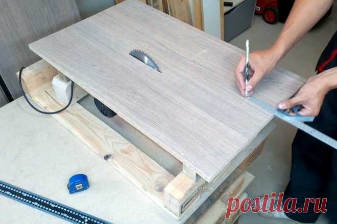 Как сделать домашнюю настольную пилу с круглой пилой