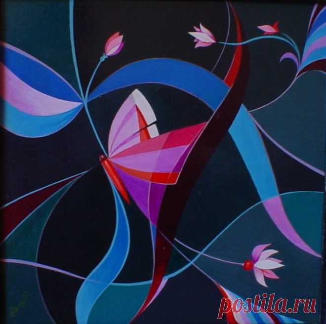 Ночное пробуждение   х/м