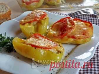Перец с картофелем и курицей, запеченный в духовке — рецепт с фото Вкусное и не хлопотное блюдо для любителей запеченного перца с начинкой.