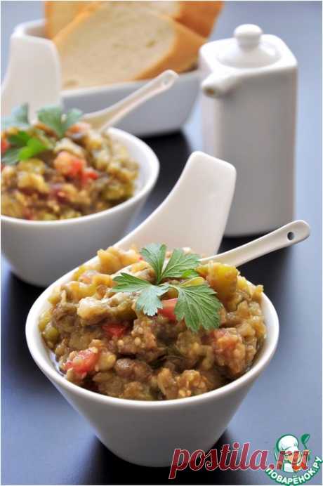 Икра баклажанная сырая - кулинарный рецепт