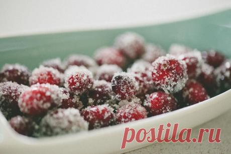 Клюква в сахаре для кожи рук