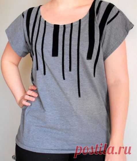Обновляем одежду своими руками: Идеи переделки блузок, футболок, рубашек
