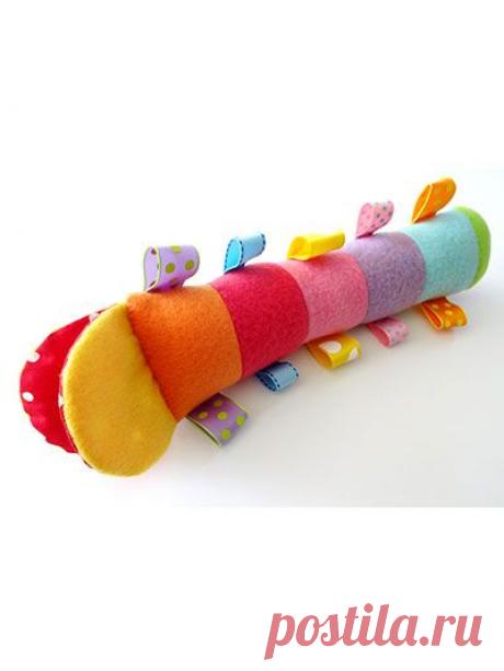 Энни e-PatternsCentral.com - Гусеница добряк с лентами