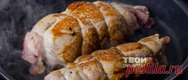 Рулет из свинины, фаршированный панчеттой, шалфеем и сыром Грюйер - вкусный рецепт с пошаговым фото
