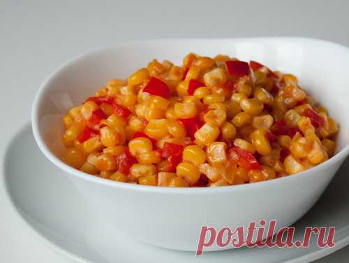 Острая кукуруза со сладким перцем