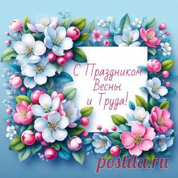 С Днем труда и с Первомаем!
Радости в делах желаю.
А в работе — только рвенья,
И безграничного терпенья!