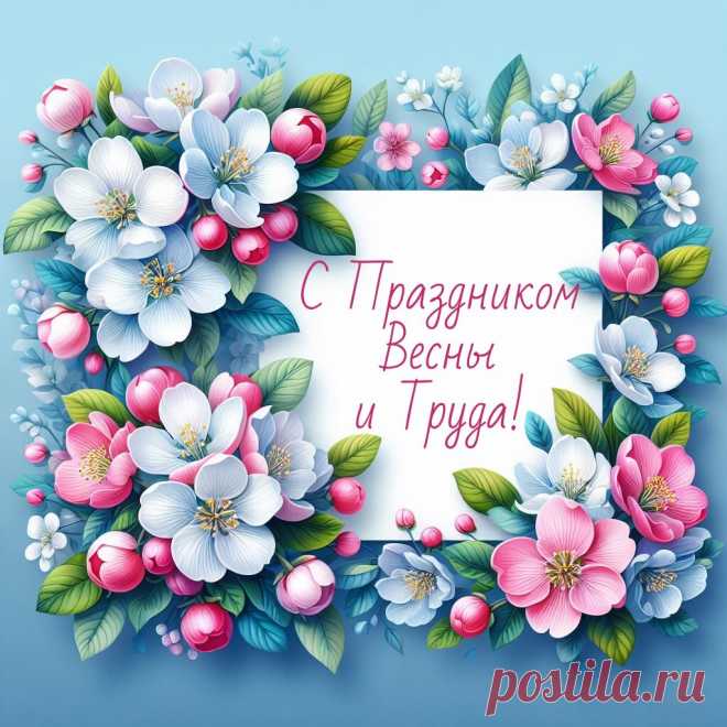 С Днем труда и с Первомаем!
Радости в делах желаю.
А в работе — только рвенья,
И безграничного терпенья!