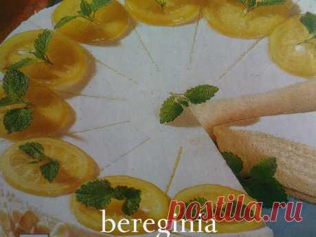 Лимонное суфле с йогуртовой начинкой