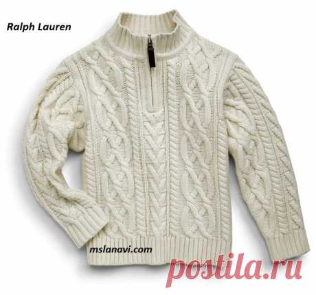 Свитер-поло для мальчика от Ralph Lauren — Вяжем с Лана Ви