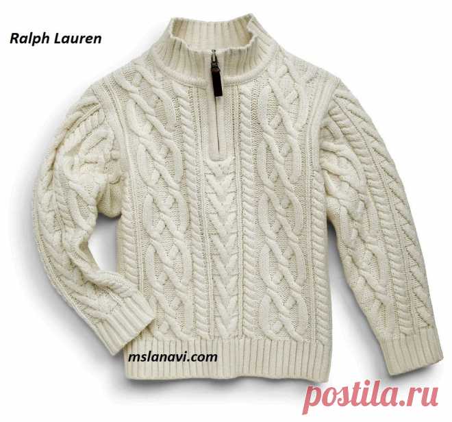 Свитер-поло для мальчика от Ralph Lauren — Вяжем с Лана Ви