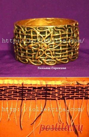 Браслет из бобины для скотча | Своими руками — интернет журнал