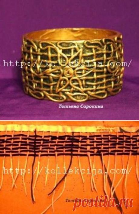 Браслет из бобины для скотча | Своими руками — интернет журнал