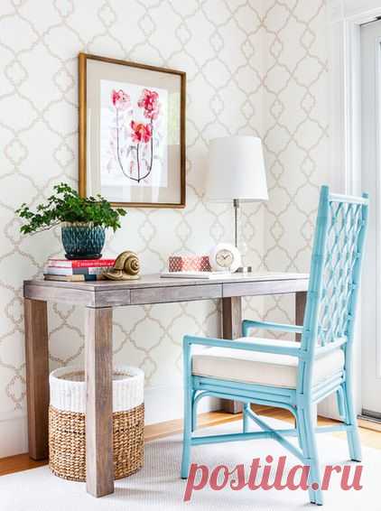 Room of the Day: Bright Transitional Home Office Serves Double-Duty