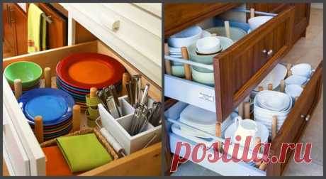 Интересные варианты хранения посуды: 65 фото-идей | Тысяча одна идея