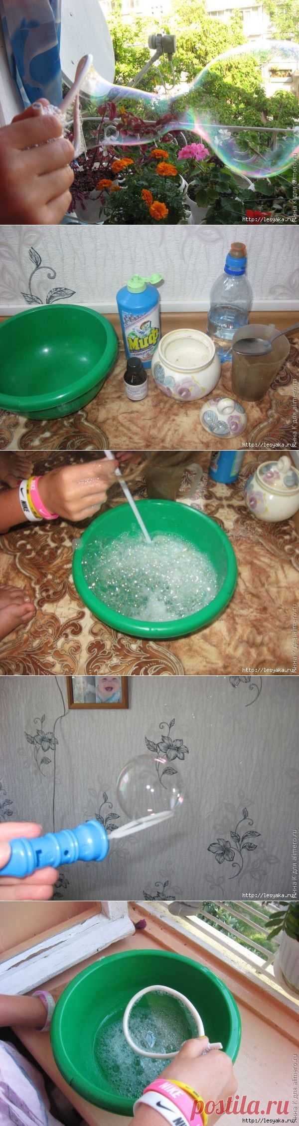 Как сделать "крепкие" мыльные пузыри своими руками