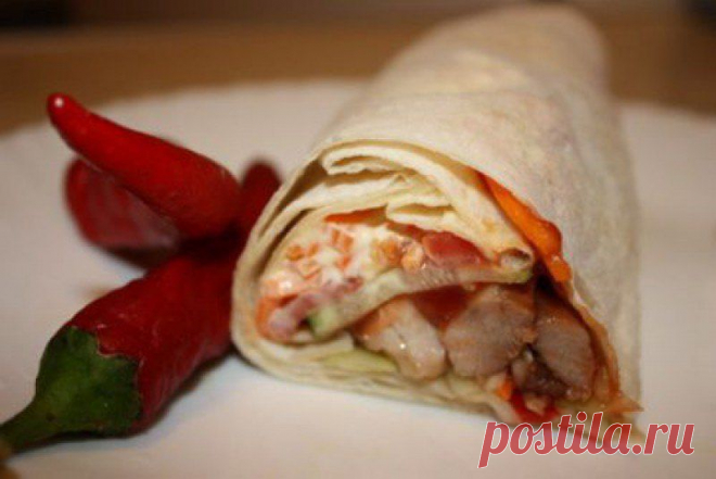 Самые вкусные рецепты: Быстрая домашняя Шаурма